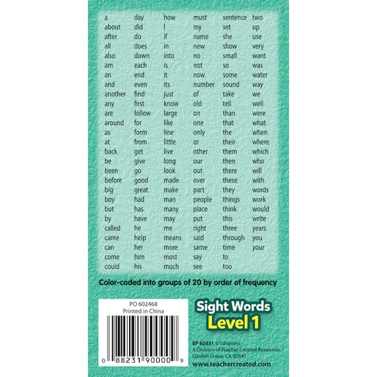 Edupress™ Sight Words Flash Cards Level